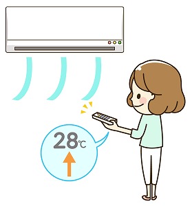 冷房の設定温度