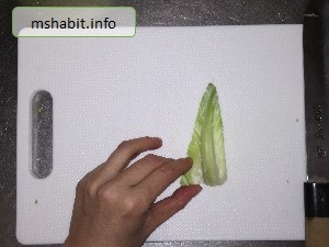 キャベツ芯の千切り1